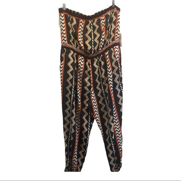 Truth NYC women's jumpsuit keyhole strapless size 3X keyhole straoless - Picture 1 of 8